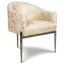 Art Deco Dining Chair In Golden Cowhide Deco Chairs Art Deco Dining Chair Art Deco Chair