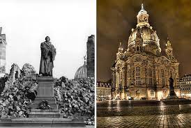 On the surrounding neumarkt square, the typical baroque gabled houses were rebuilt section by section. As Paris Cleans Up After The Notre Dame Fire Here S How Dresden Rebuilt Its Church Which The Allies Bombed In Ww2 Bored Panda