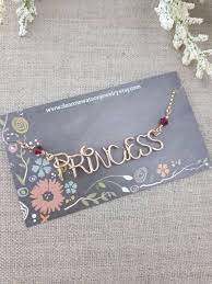 Disney Princess Necklace Custom Name Up To 9 Letters Written In Disney Style Font 12 Crystal Col Disney Princess Necklace Princess Necklace Jewelry Business