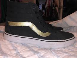 Black And Gold Vans Shoes Limited Edition Black And Gold Vans Fashion Clothing Shoes Accessories Unisexclothingshoesaccs Unisexadultshoes Ebay Link Gold Vans Vans Black