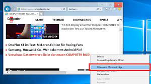 In most cases you should see internet explorer coming up at the top of search results (see image below). Windows 10 1809 Internet Explorer Offnet Per Kontextmenu Edge Computer Bild