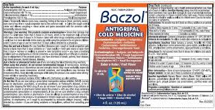 Baczol Cold Medicine Syrup Laboratorios Lopez S A De C V