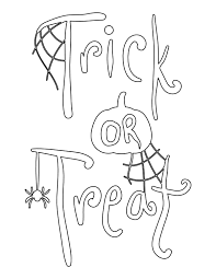 A ghost named demi is v's best friend. Printable Spider Trick Or Treat Coloring Page