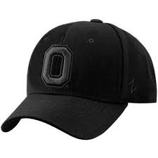Zephyr Ohio State Buckeyes Black Dh Basic Logo Fitted Hat Ohio State Buckeyes Fitted Hats Ohio State