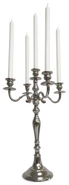 New (2) home decor black iron medieval triple cone pillar candelabra stand. Home Deco London Ltd Antique Silver Candelabra Centerpiece 5 Arm Candlesticks Holder Dining Table Decor Ideal For Wedding Christmas Holiday Formal Dinners Events Candelabra 40cm Buy Online In Albania