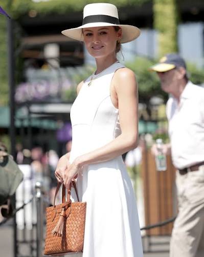 Niomi Smart arrives at Wimbledon – images to be featured in Celebrity  Sightings set “Celebrities Attend the Championships Wimbledon 2026 – Day 11  (Photo by Ricky Vigil/Getty Images for Nobodys Child)