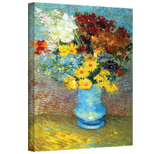 424, includes it in a list of works whose authenticity, in his opinion, has to be examined. Vincent Van Gogh Flowers In Blue Vase Wrapped Canvas Art On Sale Overstock 7564301