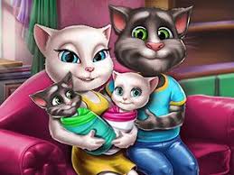 Angela Twins Aile Gunu Evi Temizlemek Ve Iki Bebek Kediye Bakmak Icin Angela Ve Tom Ciftine Yardimci Olur Musunuz Bugun Yapilacak Isler Oda Te Ailem Kedi Oyun