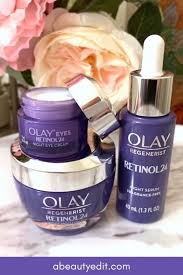 Olay Retinol 24 Night Serum Eye Cream Moisturizer Skincare Review A Beauty Edit Moisturizer Cream Anti Aging Cream Essential Oils Skin Care Cream