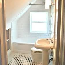 In a bathroom with a sloping ceiling just as in a slanted ceiling bedroom, the walls are often inclined and may create a claustrophobic atmosphere in the bathroom.with good design ideas, you can make the room bigger and more comfortable. Bathroom Ideas Small Bathroom Ideas With Slanted Ceiling