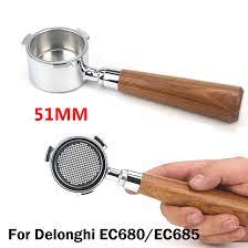 Steam nozzle for de longhi coffee machine code: 51mm Coffee Bottomless Portafilter For Delonghi Ec680 Ec685 Replacement Filter Basket Espresso Machine Accessory Barista Tool Coffee Filters Aliexpress