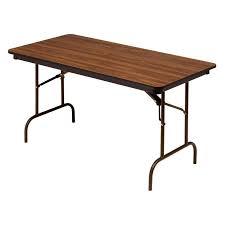 Iceberg 30 X 96 Premium Wood Laminate Folding Tables Mahogany Oak 55235 Wood Laminate Wood Folding Table Table
