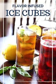Flavored Ice Cubes Quench Your Thirst Flavored Ice Cubes Healthy Drinks Flavor Ice