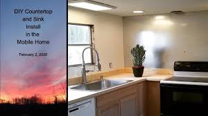 Utilize these cabinets in a variety of rooms to create storage solutions throughout the home, in a kitchen, laundry room, garage, office, and more. Diy Countertop And Sink Install In The Mobile Home Youtube