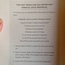 The Fast Track One Day Detox Diet Miracle Juice Protocol Cont 4 Stir In The Orange And Lemon Juices I M Ste Detox Diet Detox Unsweetened Cranberry Juice