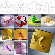 You can align all the boxes, or for a fun effect, make them swing from left to right. Wonderful Diy 3d Kirigami Cards With 18 Templates