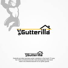 Wondering about the different types of images you can use for your plumbing services logo? Gutterilla Design Friendly Minimal Gutter Gorilla Logo Logo Design Contest 99designs