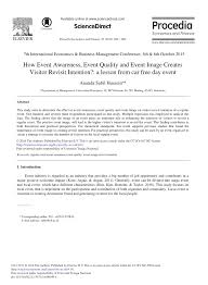 We did not find results for: Pdf How Event Awareness Event Quality And Event Image Creates Visitor Revisit Intention A Lesson From Car Free Day Event