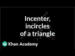 Place the compass pointer on any of the three triangle vertices. Incenter And Incircles Of A Triangle Video Khan Academy
