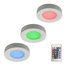 Illume Lighting Rgb Led Pucks Light Kit With Plug In Driver And Remote Controller 3 Piece I K3rgbpk The Home Depot