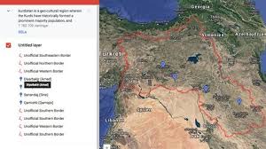 Landet brukar räknas till europa trots att det till större delen ligger i västasien. Google Raderade Karta Over Kurdiska Omraden Dn Se