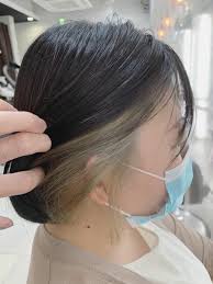 インナーアッシュブロンド yahoo beauty カラフルヘア 毛髪染料 ヘアスタイル