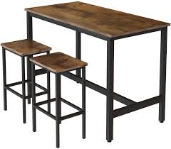 Check spelling or type a new query. Unique Design Hooseng Aaa W39427298 Set 2 Breakfast Table Counter With Bar Stools For Kitchen Living Party Room Rustic Brown 120 X 60 X 90 5 Cm 120x60x90 5 Cm The Lowest Price Www Misrtalateen Com