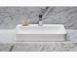 vox rectangle vessel sink with single
