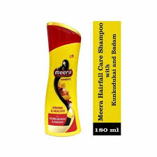 Meera Hairfall Care Shampoo With Shikakai and Badam - For Strong and Healthy  Hair - 180ml