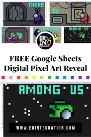 Google Sheets Digital Pixel Art Reveal Pixel Art Pixel Digital