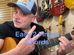 Two Finger Easy Strumming Guitar Chord Chart
