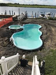 Costa Azul And Sarasota Spa By San Juan Fiberglass Pools San Juan Pools Fiberglass Pools Fiberglass Swimming Pools