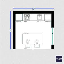 12x11 N Open Plan Kitchen Design