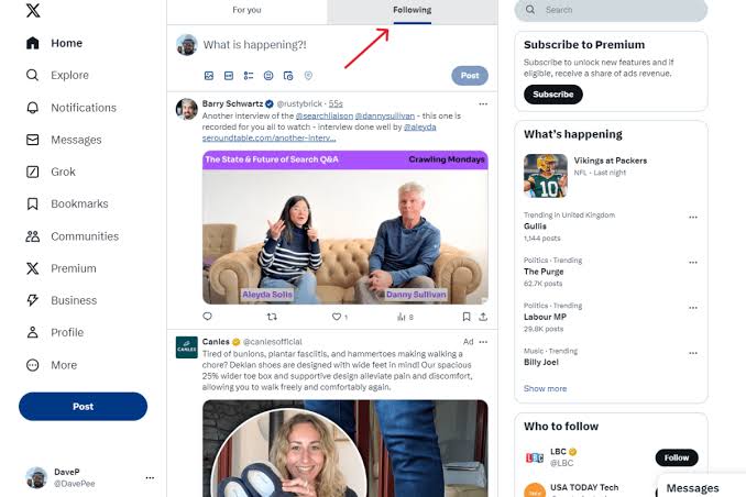 Feed interface