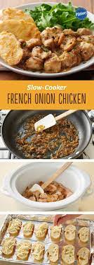 Slow Cooker French Onion Chicken Recipe Recipes Crockpot Recipes Slow Cooker Slow Cooker Soup