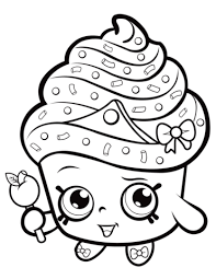 Get hold of these coloring sheets that are full of pictures and involve your kid in painting them. Cupcake Queen Shopkin Coloring Page Free Printable Coloring Pages 137341 Png Images Pngio