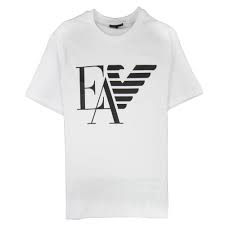 Save search view your saved searches. Armani Jeans Ea Eagle Print Logo T Shirt Bianco Ottico 0100 Onu