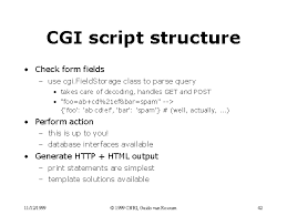 Cgi Script Structure