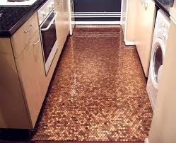 Squirrelly Minds Copper Penny Floor From Design Trawler Penny Floor Copper Decor Penny Tile Floors