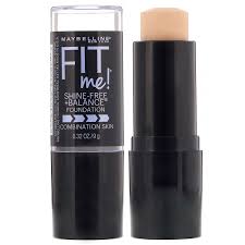 Shop maybelline fit me foundation stick. Maybelline Fit Me Shine Free Balance Stick Foundation 115 Ivory 0 32 Oz 9 G Iherb