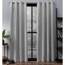 Silver Insulating Curtains Window Treatments The Home Depot