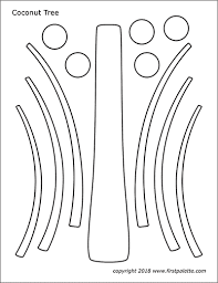 Coconut Tree Template Free Printable Templates Coloring Pages Firstpalette Com