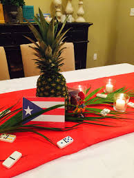 Puerto Rican Table Decor Island Party Decorations 80th Birthday Party Havana Nights Party