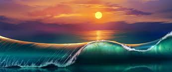 We have an extensive collection of amazing background images carefully chosen by our community. Download Wallpaper 2560x1080 Art Sunset Beach Sea Waves Dual Wide 1080p Hd Background