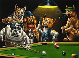 Pin By Suzy Lewis On Billiards Pool To Do Dogs Playing Pool Dogs Playing Poker Velvet Painting