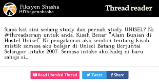 Nearby attractions include kidzania kuala lumpur (4.8 miles), the secret garden utama (5.0 miles), and the curve (4.7 miles). Thread By Fiksyenshasha Siapa Kat Sini Sedang Study Dan Pernah Study Unisel Ni Untuk Anda Kisah Benar Alam Bunian Di Hostel Unisel Ni Pengalaman Ak Threadseram