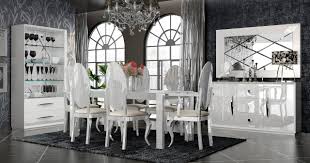 carmen dining table in high gloss white