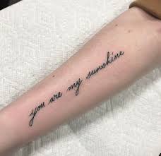 Find this pin and more on tattoos by kelsey moran. You Are My Sunshine Tattoo Tattoo Writing Fonts Cursive Tattoos Writing Tattoos