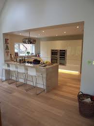 Spot lighting produces individual sources of light and is often more suited to traditional styles of kitchen. Image Result For Spot Lighting Open Plan Open Plan Kitchen Diner Open Plan Kitchen Living Room Kitchen Design