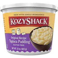 Shop for kozy shack gluten free original recipe rice pudding snack cups 6 count at mariano's. Kozy Shack Original Recipe Tapioca Pudding 22 Oz Instacart